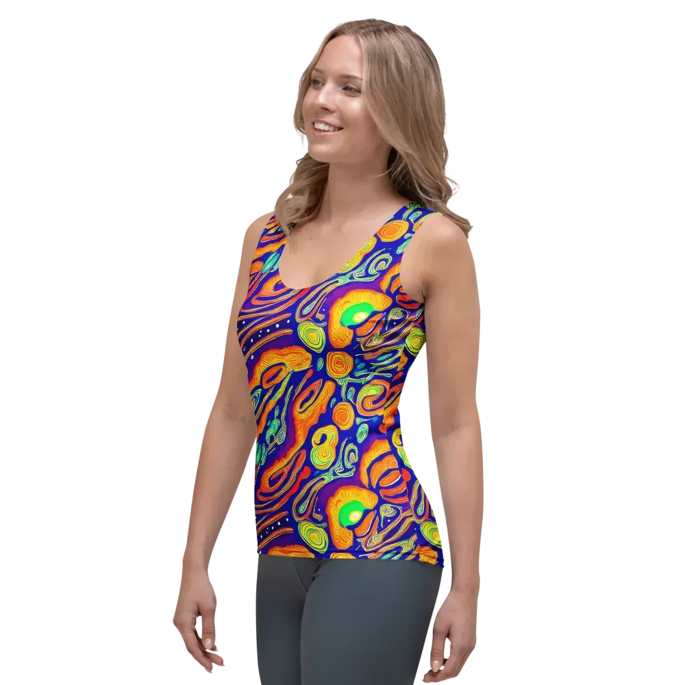 Aubergine Inferno on Women's Tank Top — Left Front