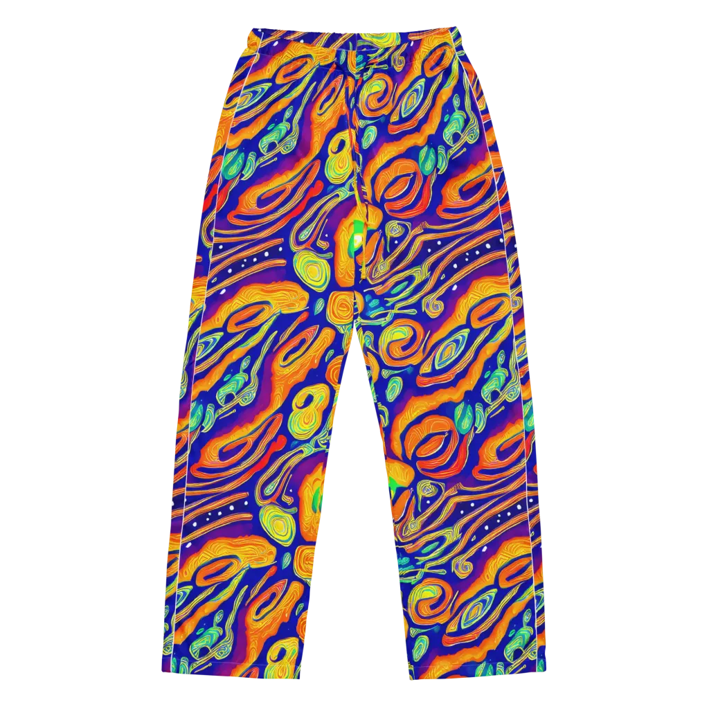 Aubergine Inferno on Women's Pajama Pants — Front