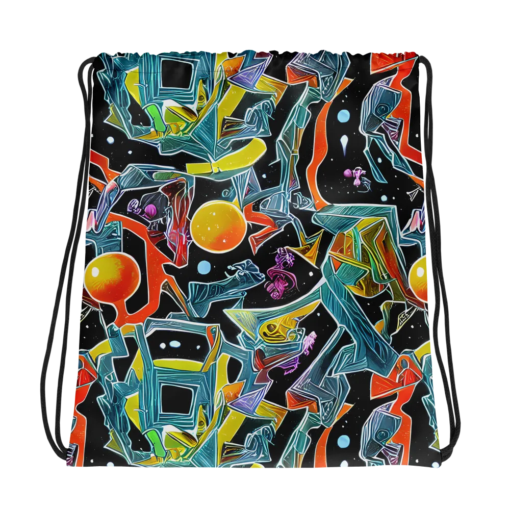 Lunar Collision on Drawstring Bag — Photo