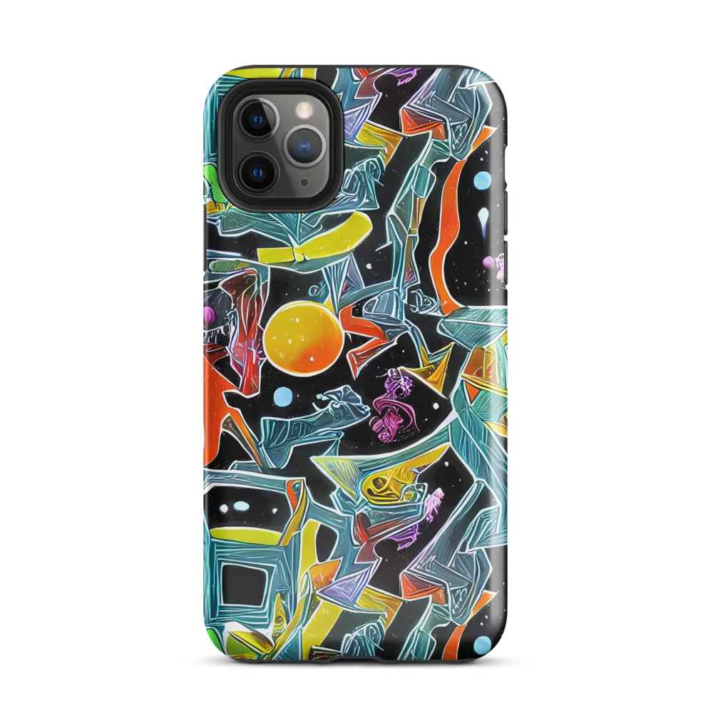 Lunar Collision on Tough Case for iPhone® — Front