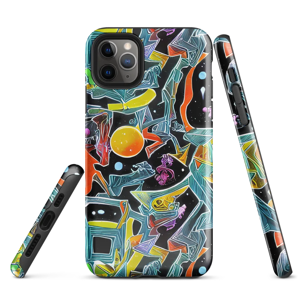 Lunar Collision on Tough Case for iPhone® — Front