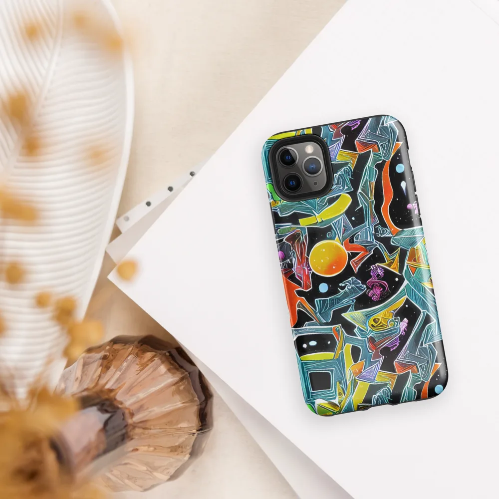 Lunar Collision on Tough Case for iPhone® — Front