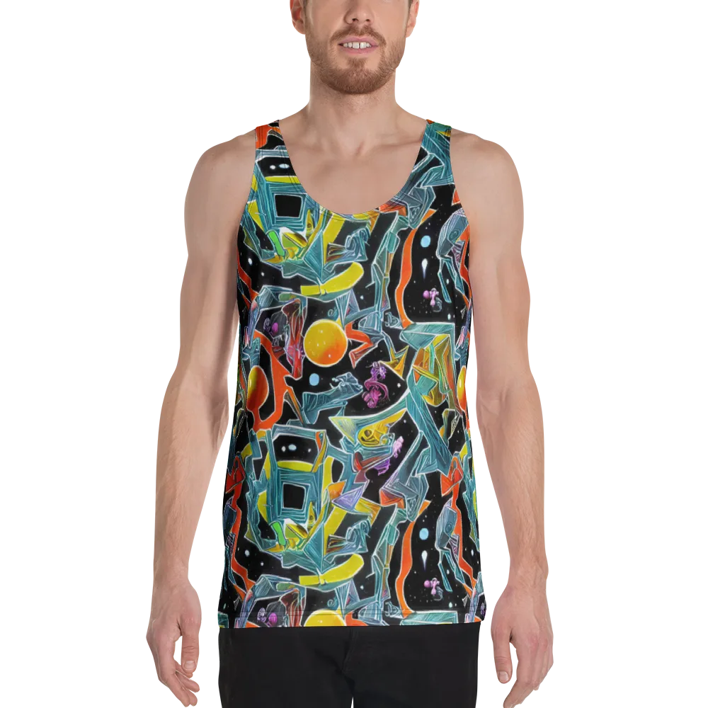Lunar Collision on Men's Tank Top — Front