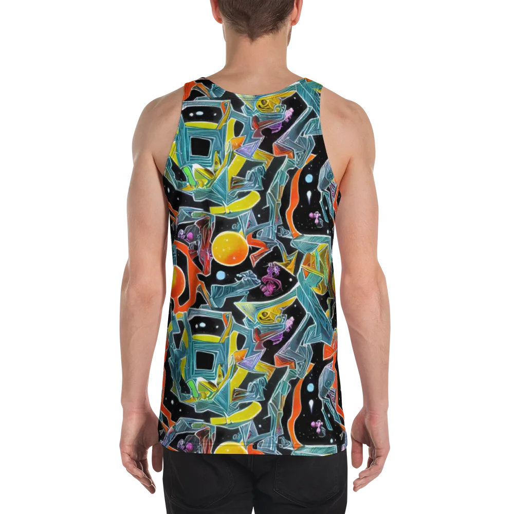 Lunar Collision on Men's Tank Top — Back
