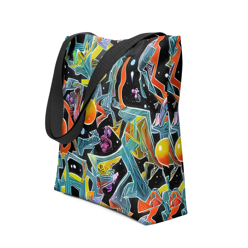 Lunar Collision on Tote Bag — Front