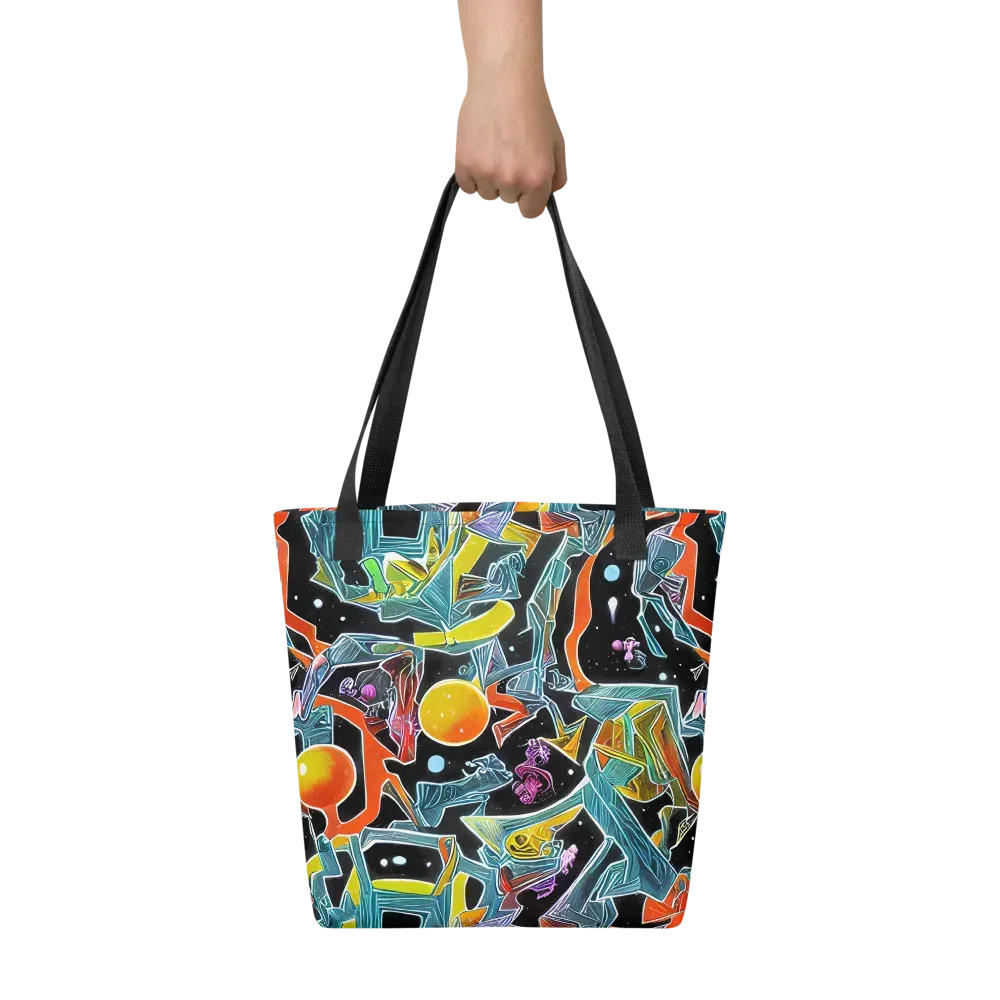 Lunar Collision on Tote Bag — Front
