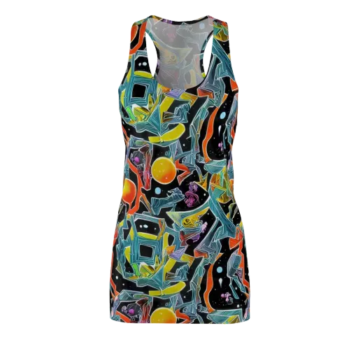 Lunar Collision on a Racerback Dress