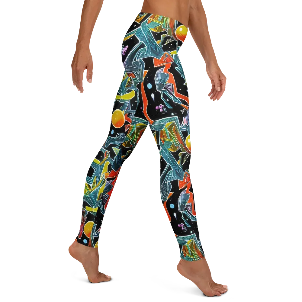 Lunar Collision on Leggings — Right