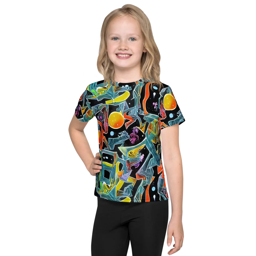 Lunar Collision on Kids Crew Neck T-Shirt — Front