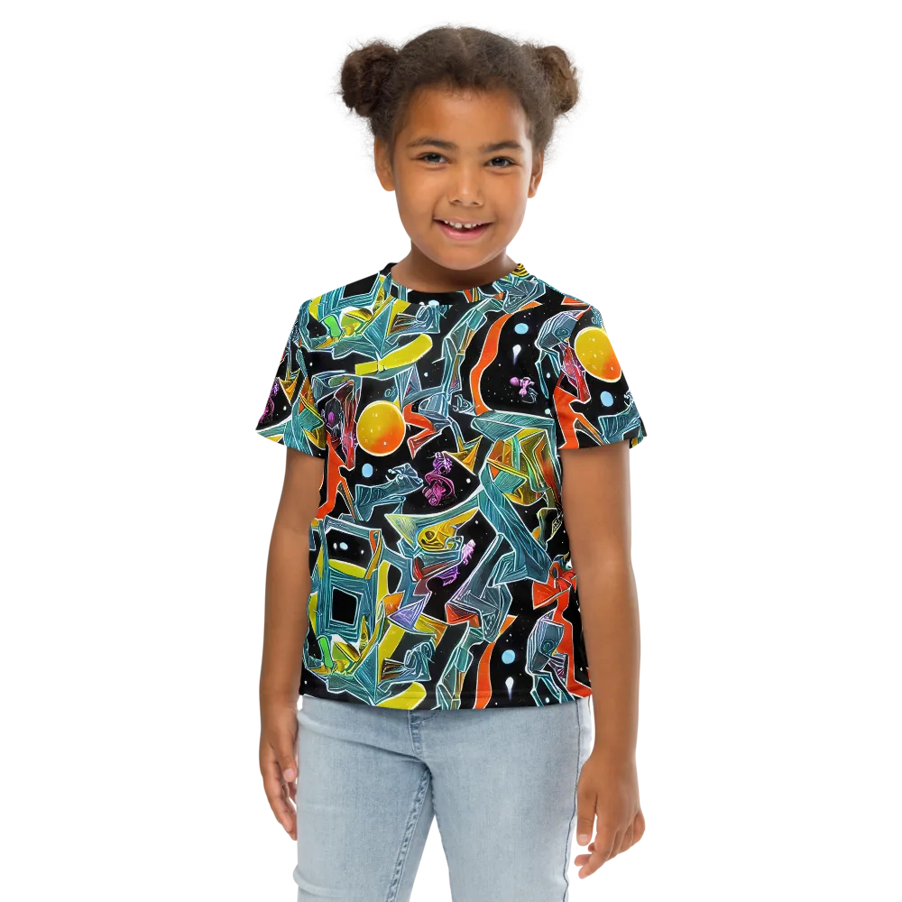 Lunar Collision on Kids Crew Neck T-Shirt — Front