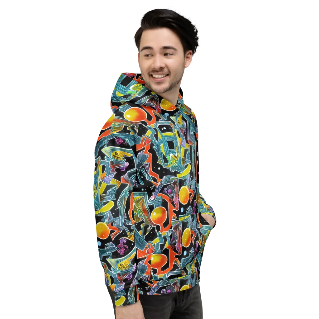 Lunar Collision on Hoodie — Right