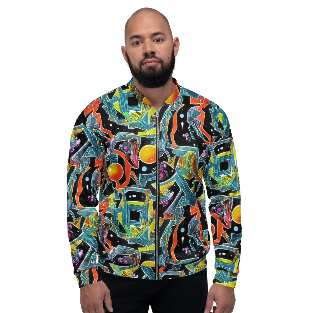 Lunar Collision on Bomber Jacket — Front
