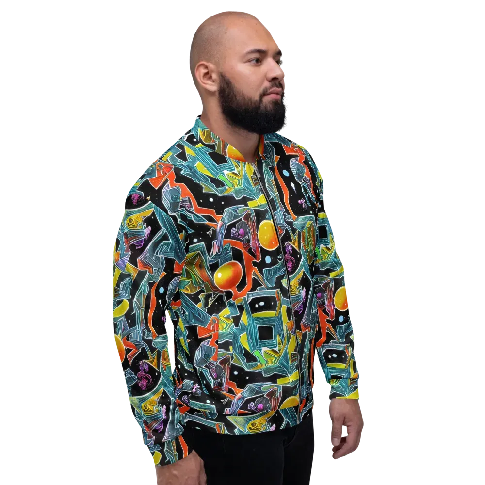 Lunar Collision on Bomber Jacket — Right