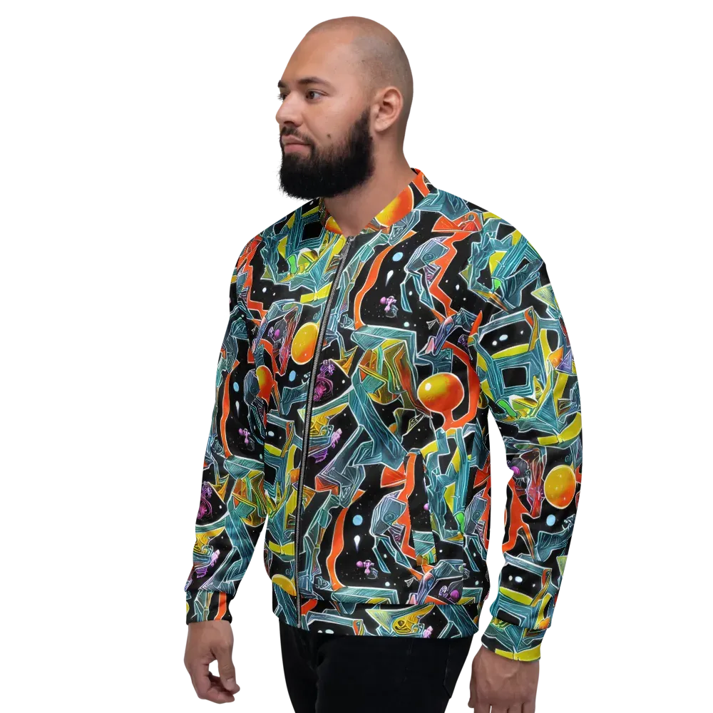 Lunar Collision on Bomber Jacket — Left