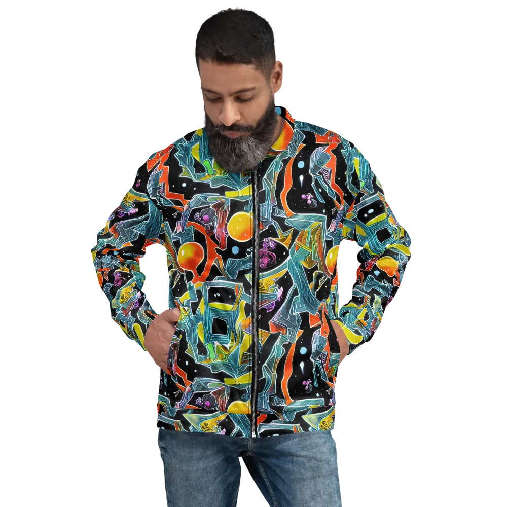 Lunar Collision on Bomber Jacket — Front
