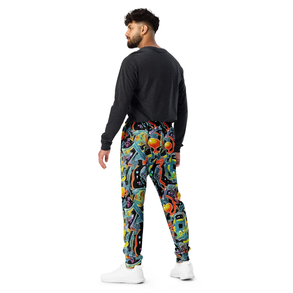 Lunar Collision on Men's Joggers — Back