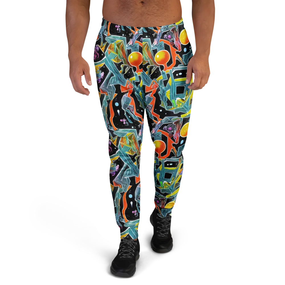 Lunar Collision on Men's Joggers — Front