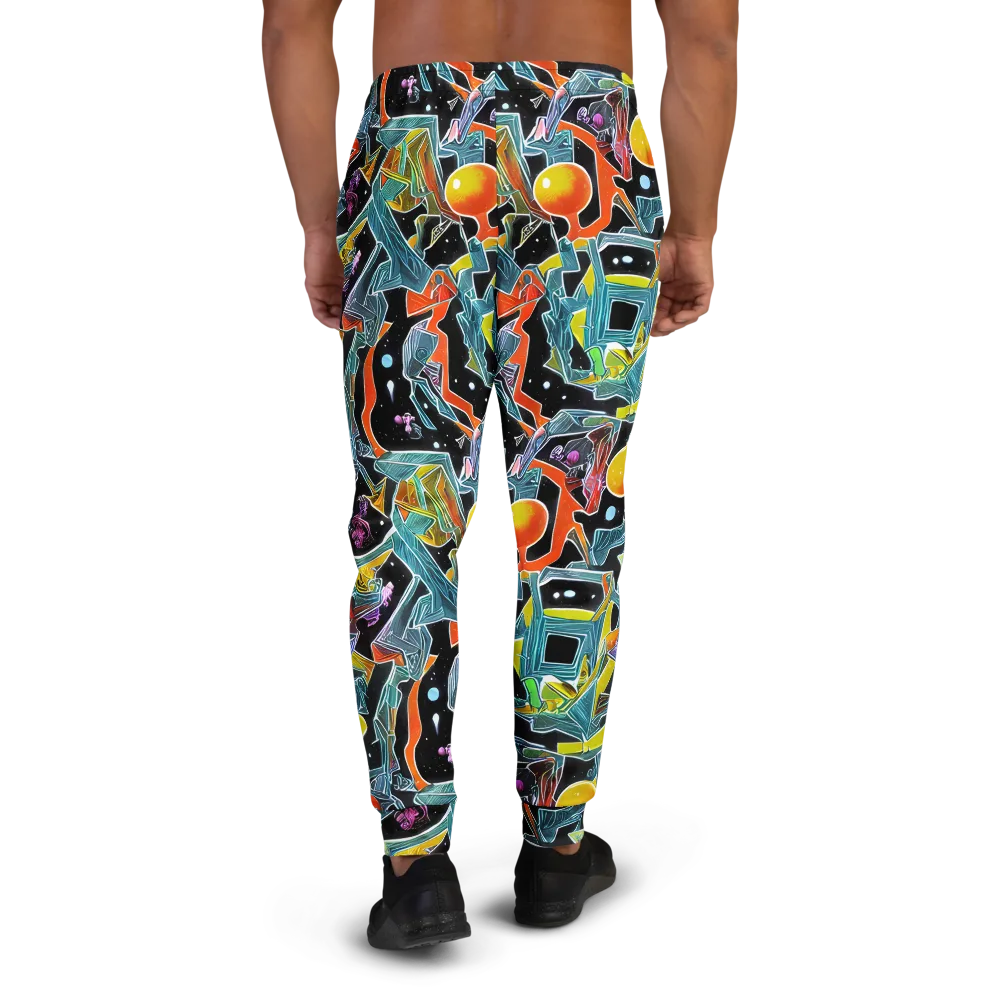 Lunar Collision on Men's Joggers — Back