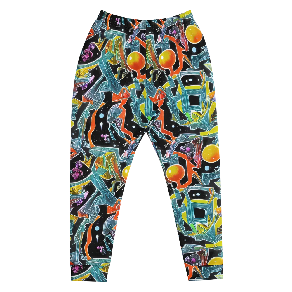 Lunar Collision on Men's Joggers — Front
