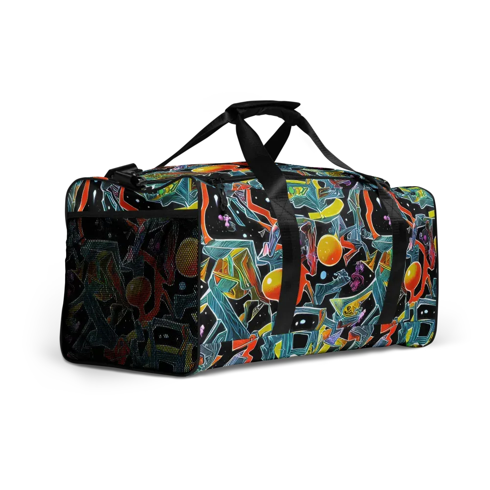 Lunar Collision on Duffle Bag — Right Front