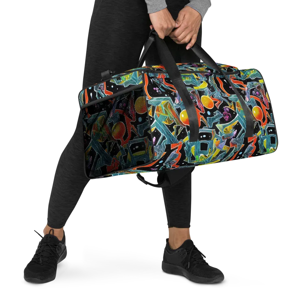 Lunar Collision on Duffle Bag — Right Front