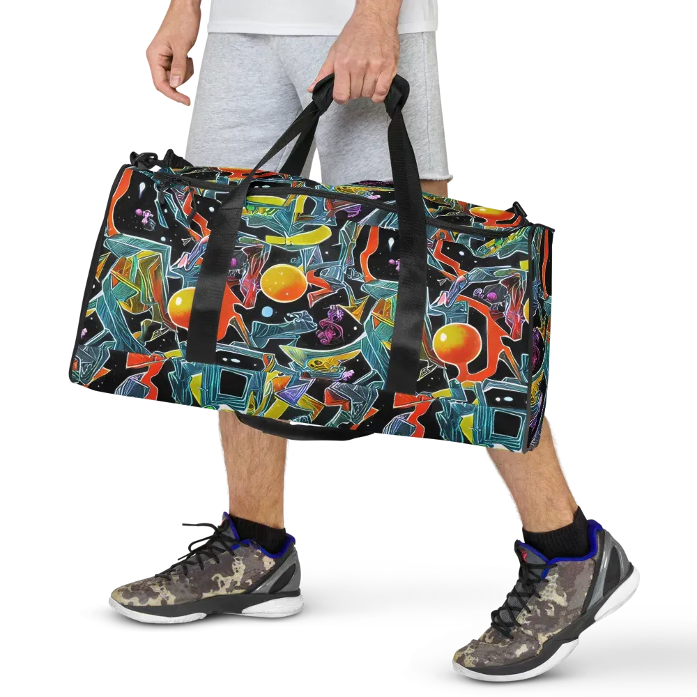 Lunar Collision on Duffle Bag — Front