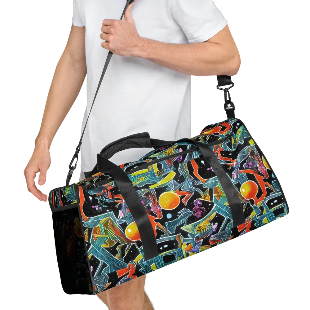 Lunar Collision on Duffle Bag — Right Front