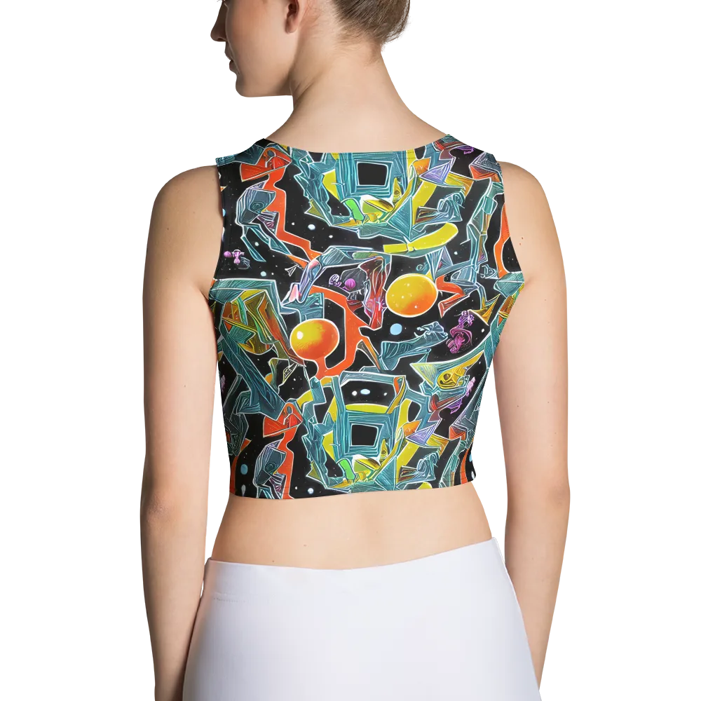Lunar Collision on Crop Top — Back