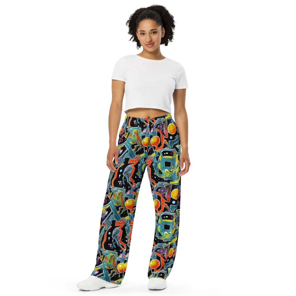 Lunar Collision on Wide-Leg Pants — Front