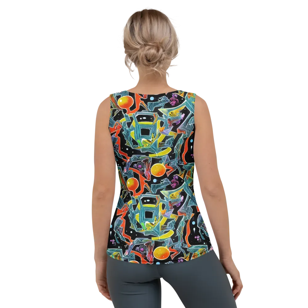 Lunar Collision on Women's Tank Top — Back