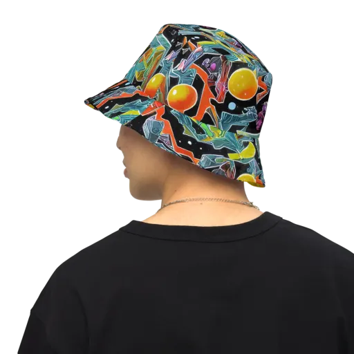 Lunar Collision on a Reversible Bucket Hat