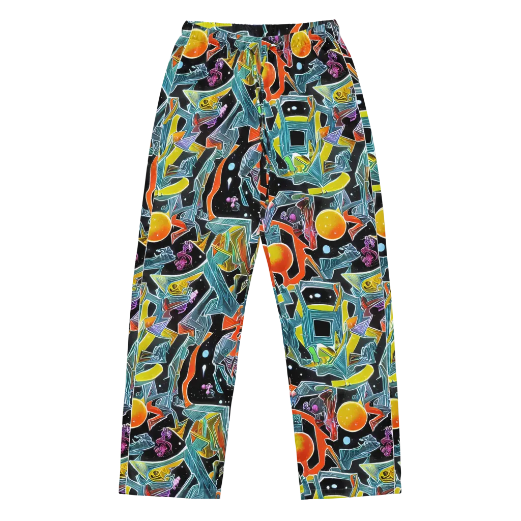 Lunar Collision on Women's Pajama Pants — Front