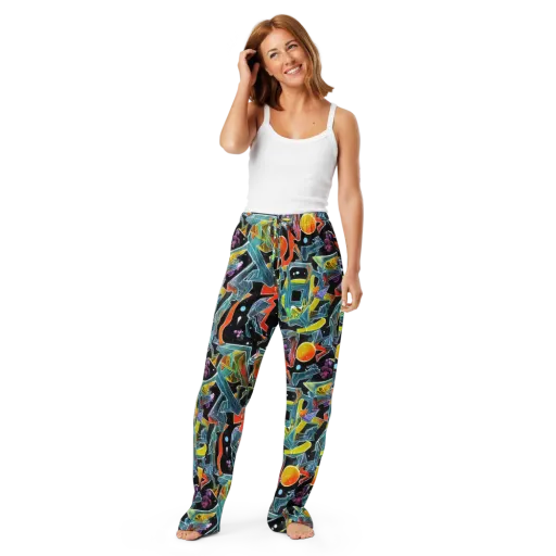 Lunar Collision on a Women's Pajama Pants