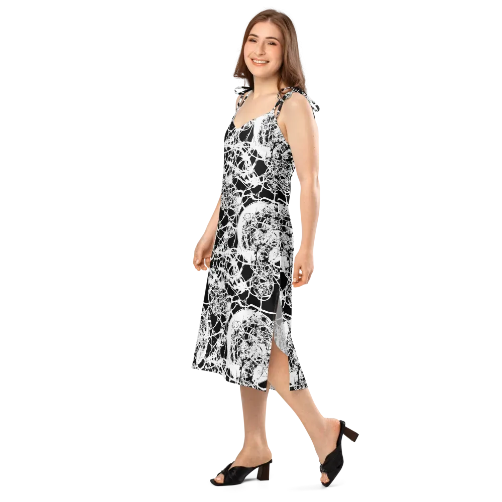 Black Lace Riot on Slip Dress — Left Front