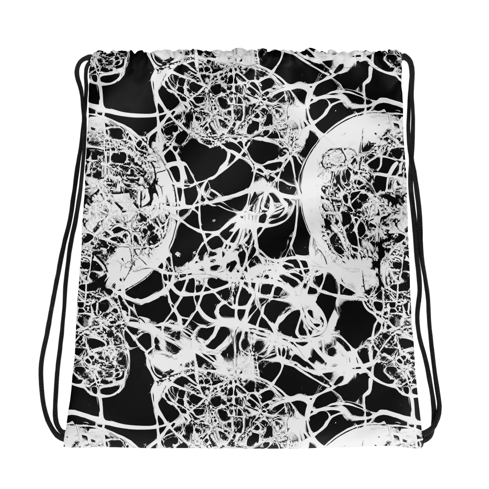 Black Lace Riot on Drawstring Bag — Photo