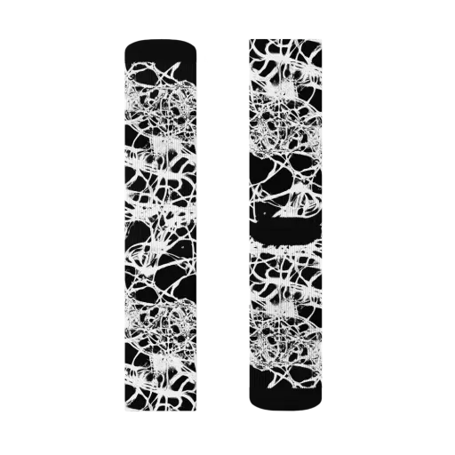 Black Lace Riot on a Socks