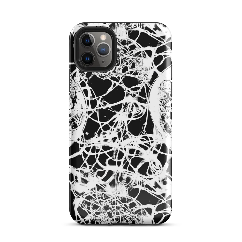 Black Lace Riot on Tough Case for iPhone® — Front