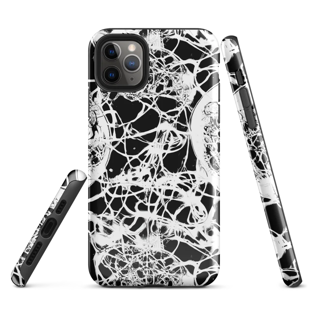 Black Lace Riot on Tough Case for iPhone® — Front