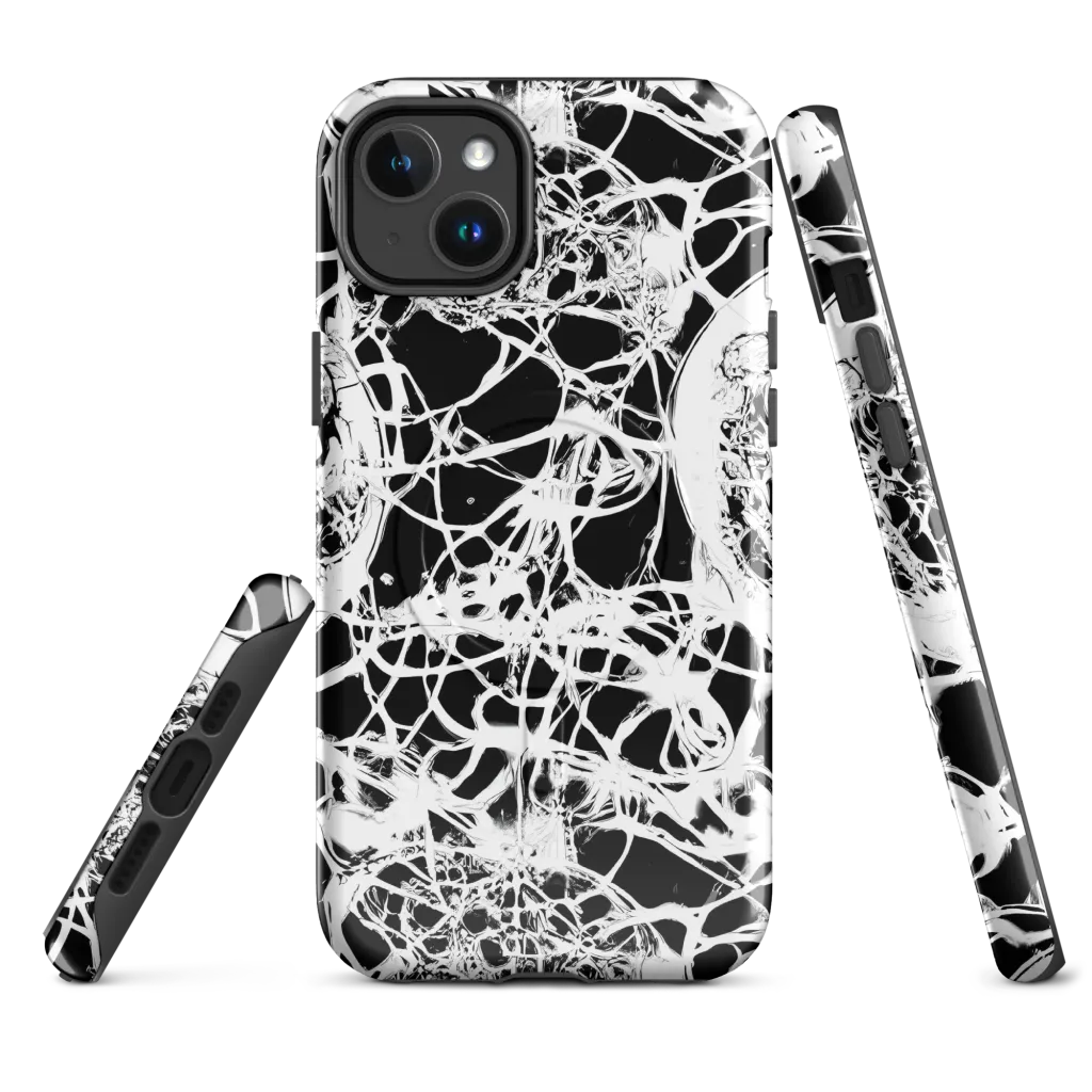 Black Lace Riot on MagSafe Tough Case for iPhone® — Front