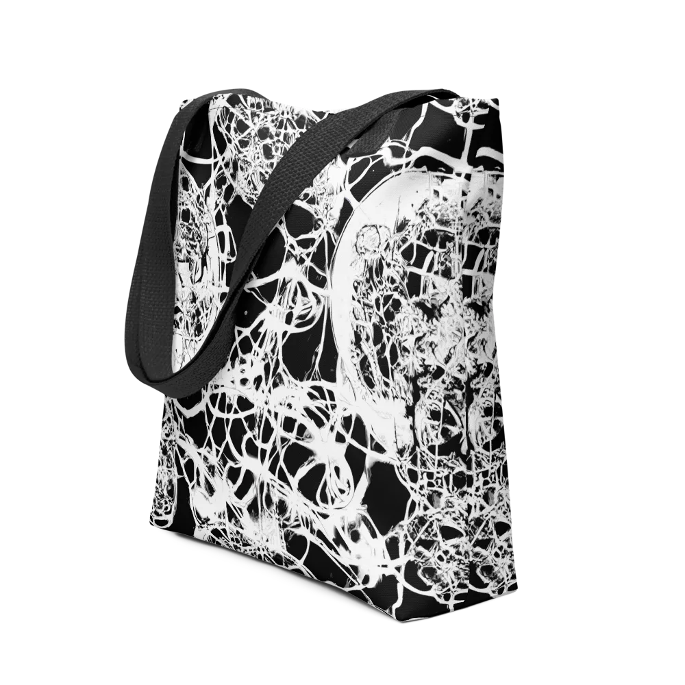 Black Lace Riot on Tote Bag — Front