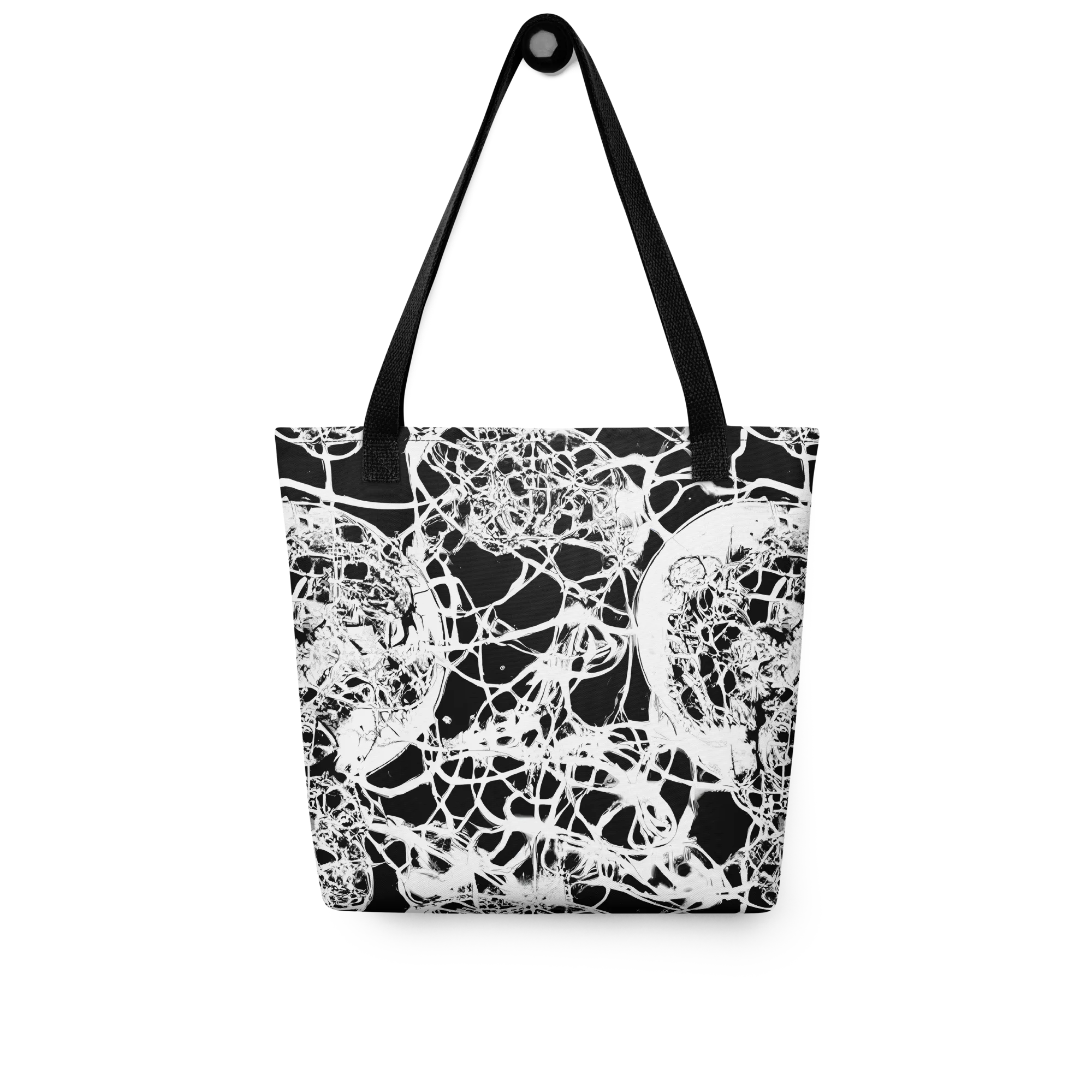 Black Lace Riot on Tote Bag — Front