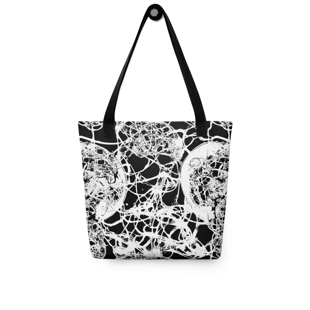 Black Lace Riot on Tote Bag — Front