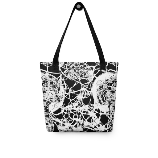 Black Lace Riot on a Tote Bag