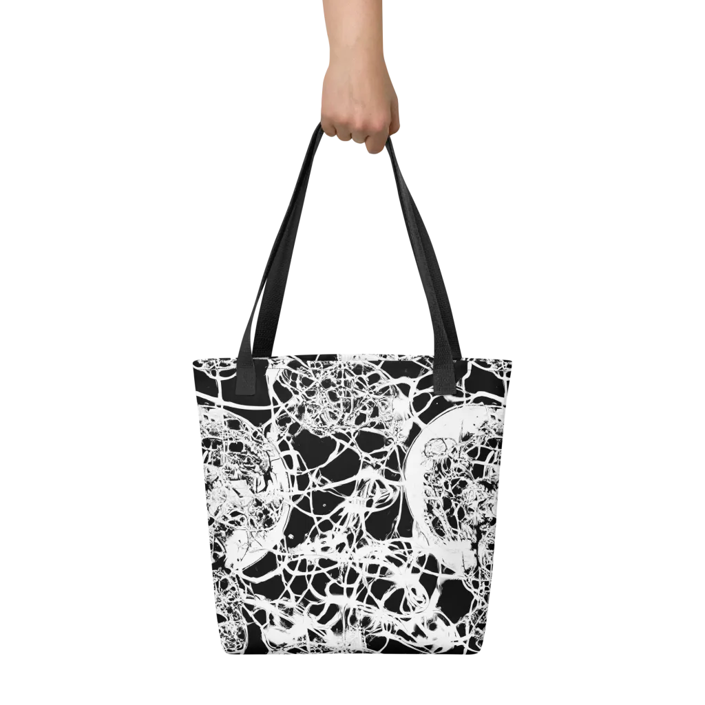 Black Lace Riot on Tote Bag — Front