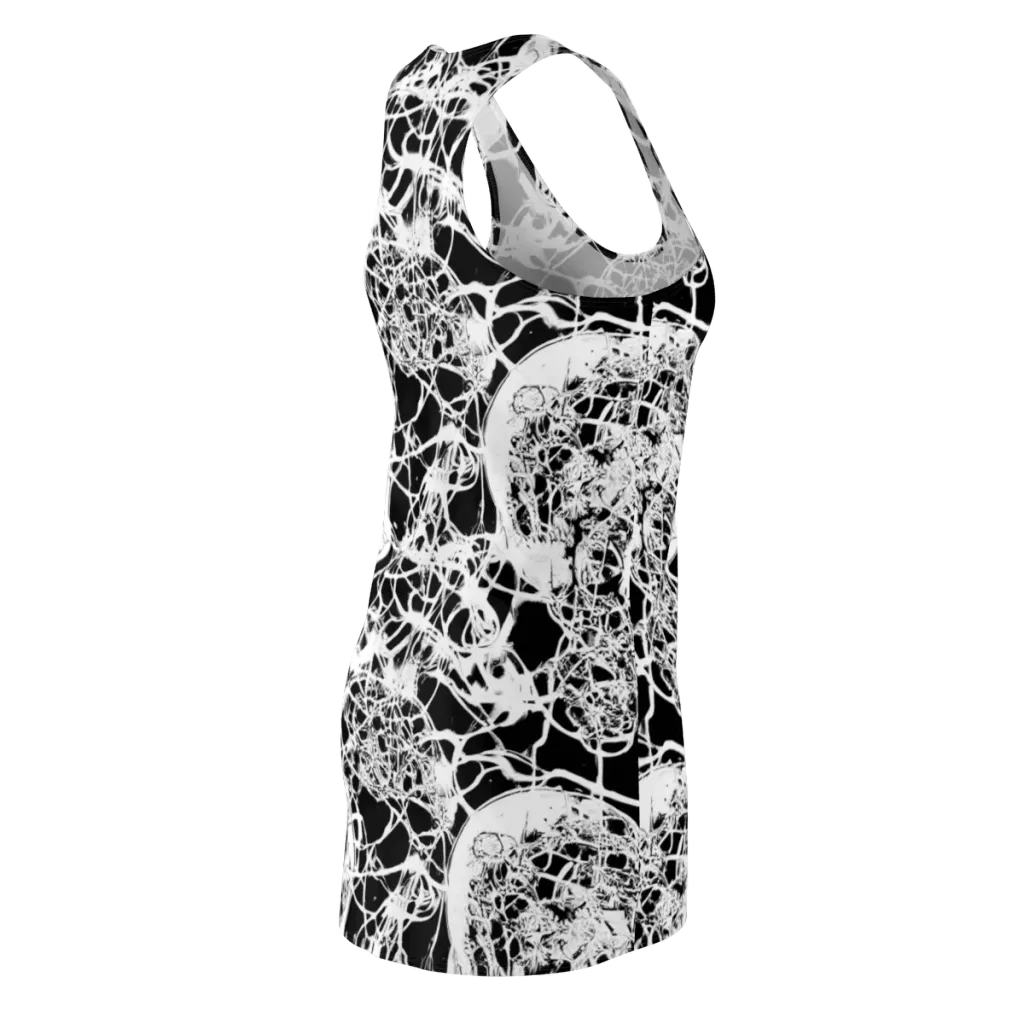 Black Lace Riot on Racerback Dress — Back Side