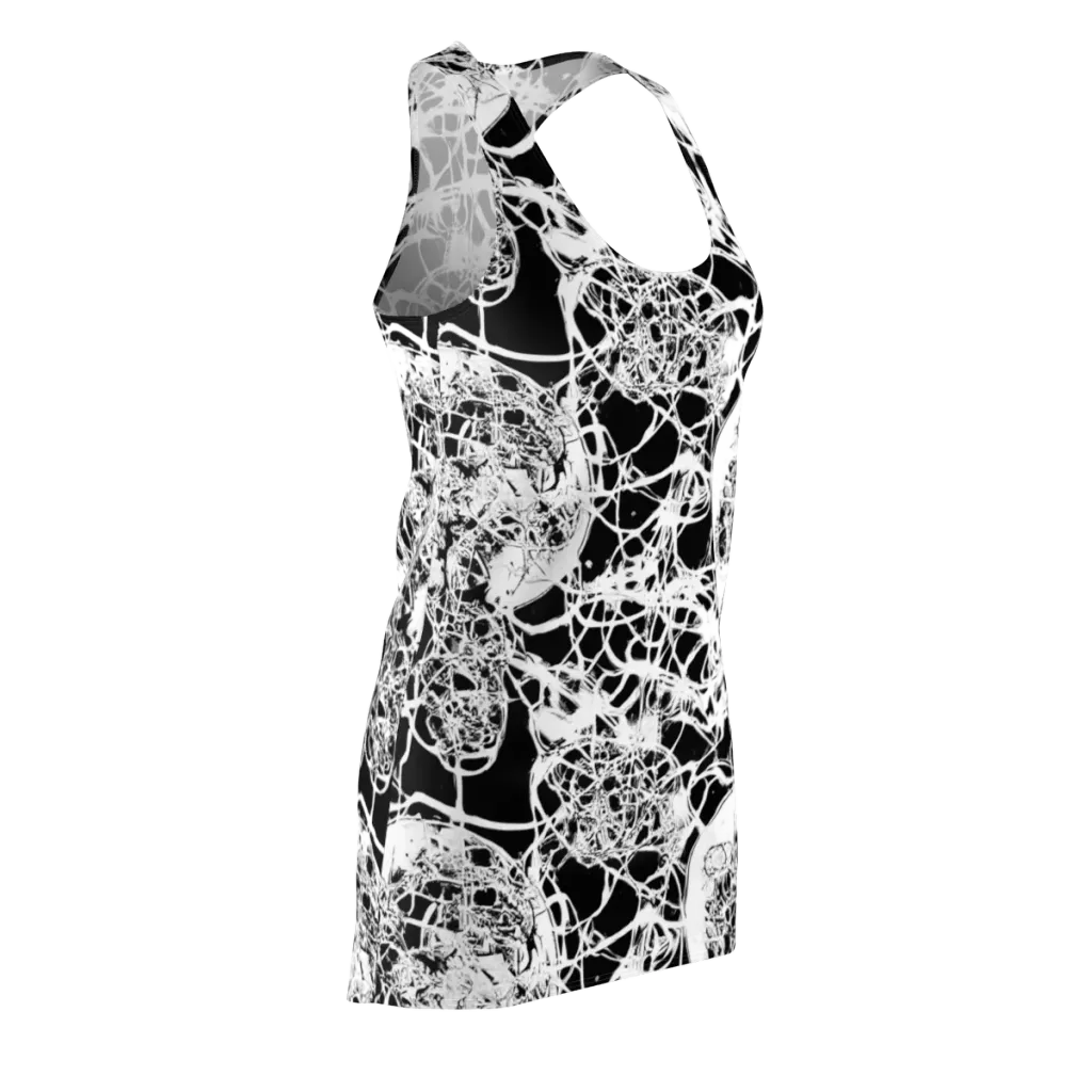 Black Lace Riot on Racerback Dress — Front Side