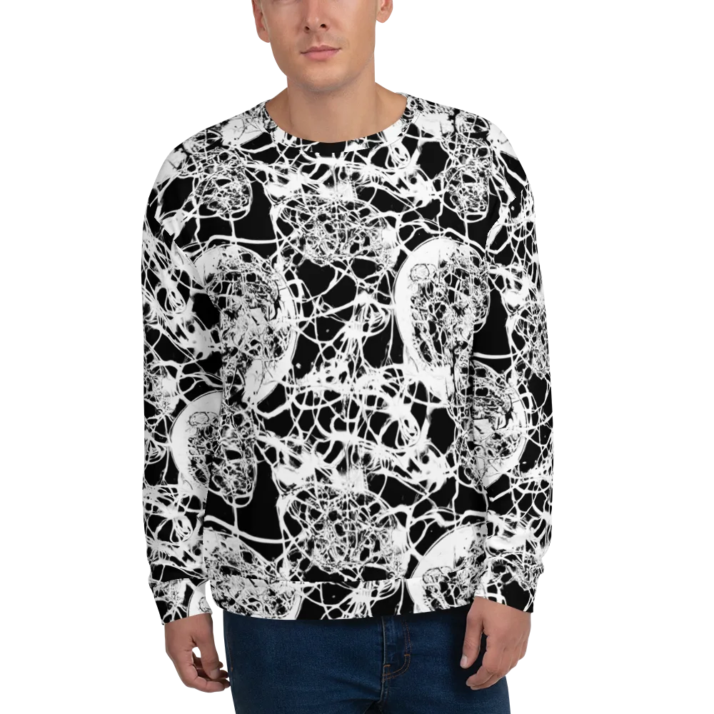 Black Lace Riot on Sweatshirt — Front