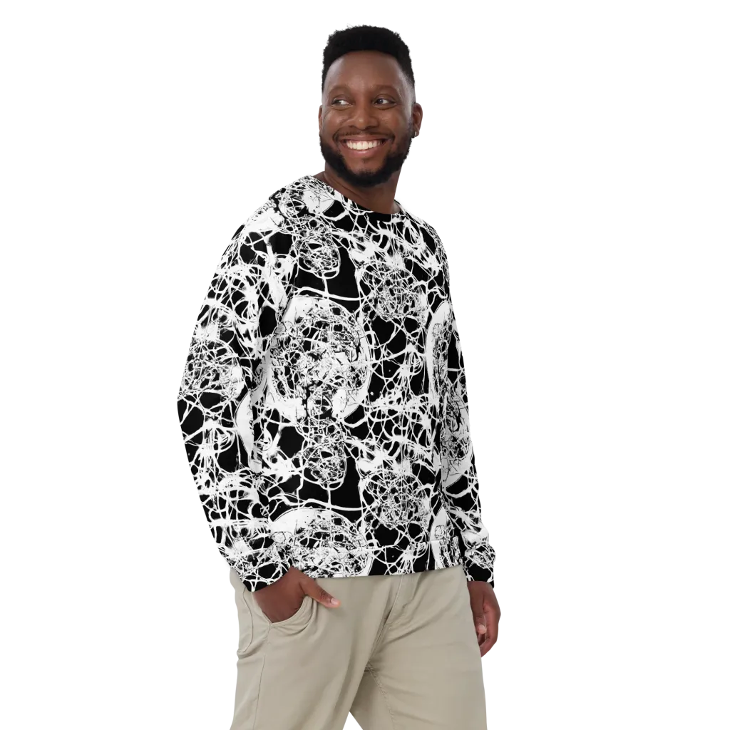 Black Lace Riot on Sweatshirt — Front