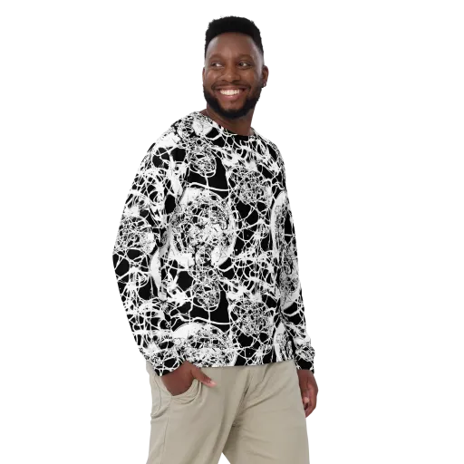 Black Lace Riot on a Sweatshirt