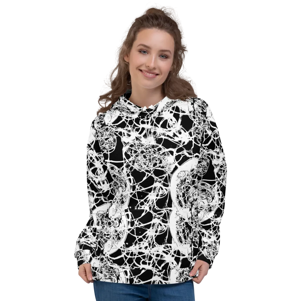 Black Lace Riot on Hoodie — Front